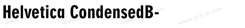 Helvetica CondensedB字体转换